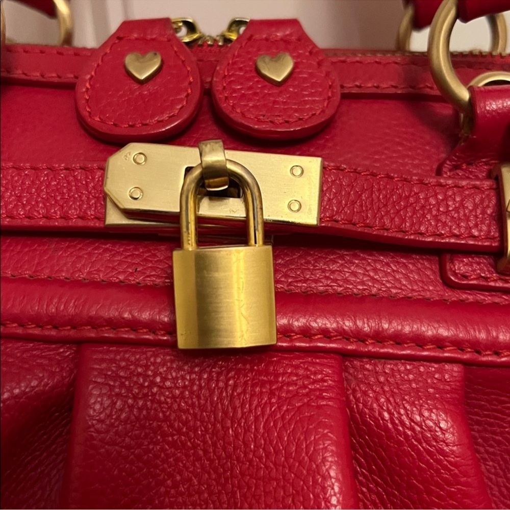 Samantha Thavasa Red Leather Handbag - Picture 2 of 8